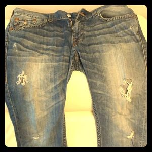True religion jeans-skinny flap red orange sn